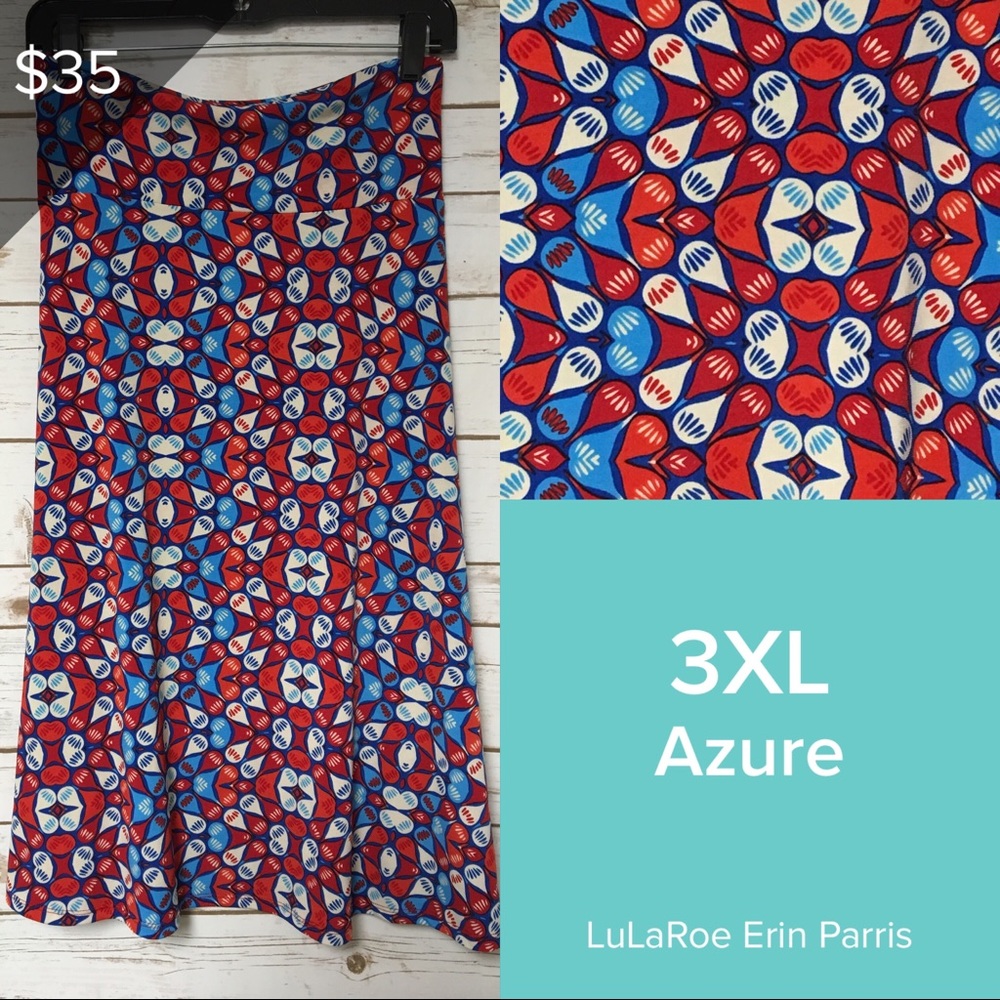 3XL LuLaRoe Azure skirt